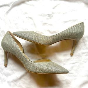 Stuart Weitzman d’orsay heels in crystal size 10